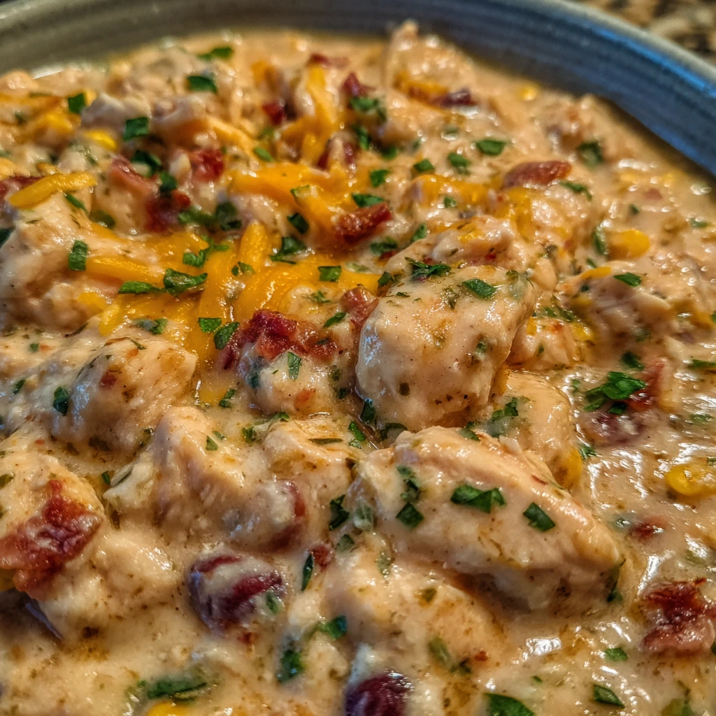Slow Cooker Cream Cheese Crack Chicken Chili
