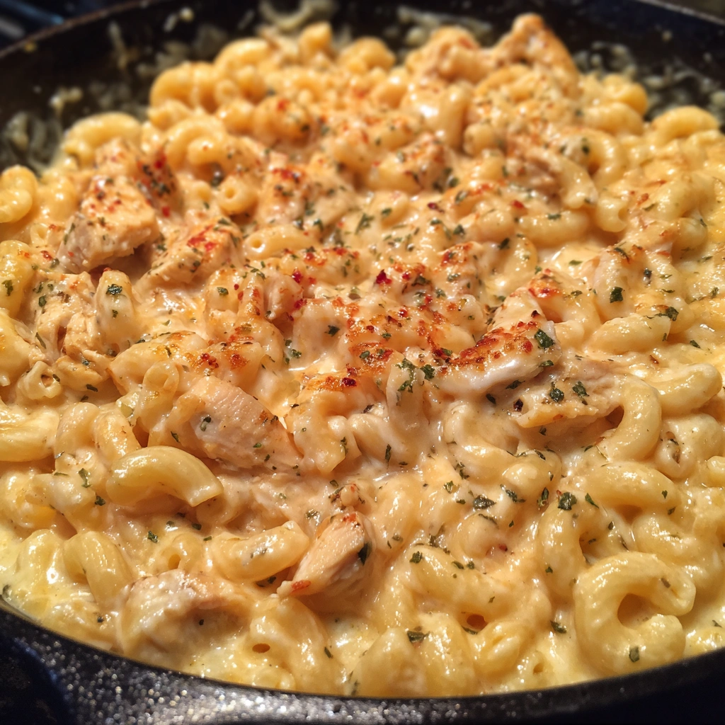 Honey Pepper Chicken Mac and Cheese